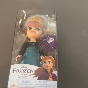 Disney Frozen Anna Doll with Teal and Black Outfit